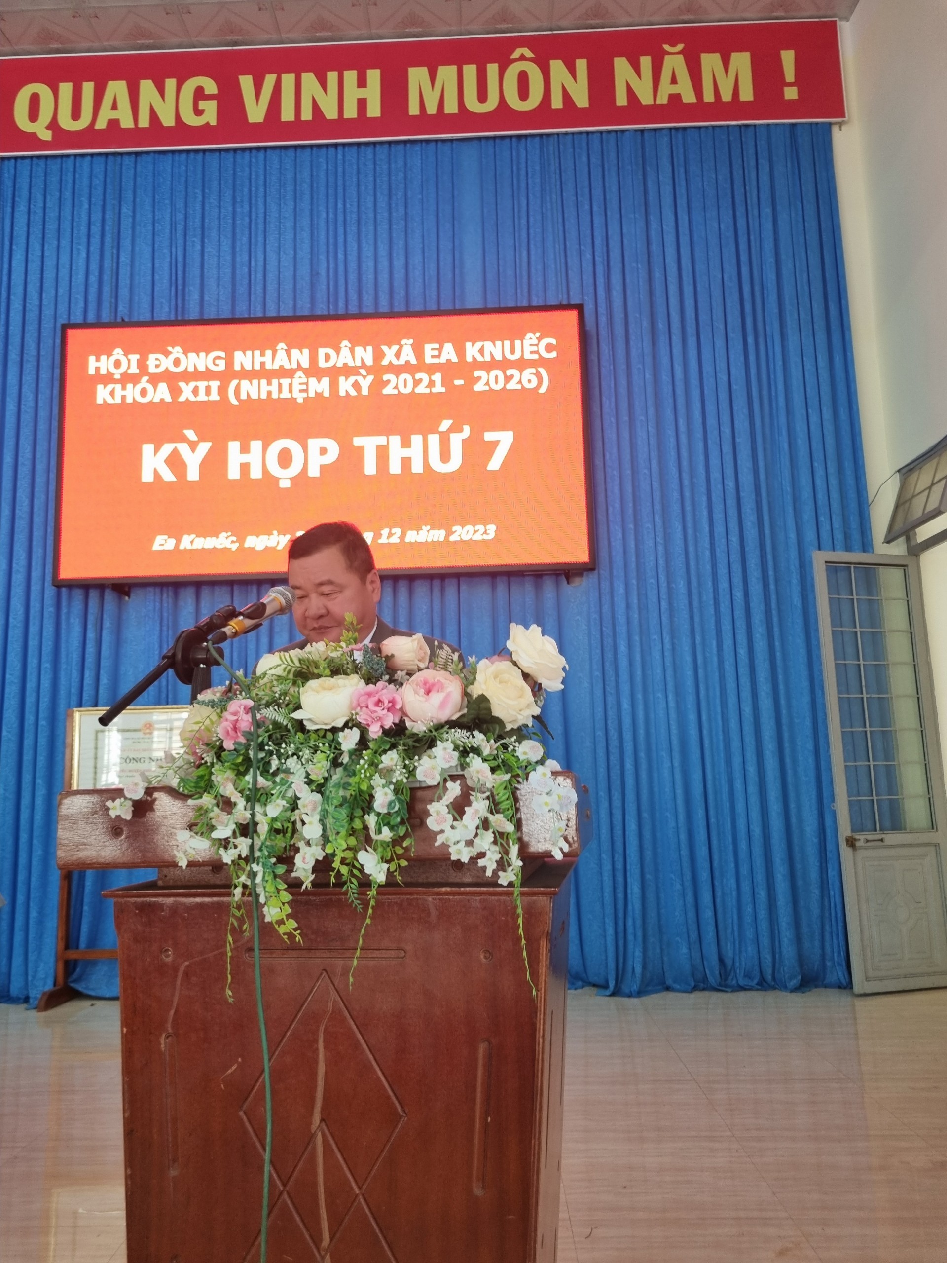 Hội đồng nhân dân xã Ea Knuếc tổ chức kỳ họp thứ 7 khóa XII ( nhiệm kỳ 2021 - 2026) 
